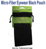 Red Micro-Fiber Eyewear Pouch with Draw String