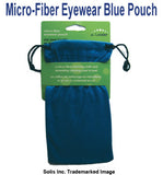 Grey Micro-Fiber Eyewear Pouch with Draw String