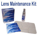 Lens Maintenance Kit: Spray, Micro-Fiber Cloth & Pre-Moist Towelettes