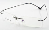 Feather Eyewear Flexible Titanium Alloy Rimless Eyeglasses