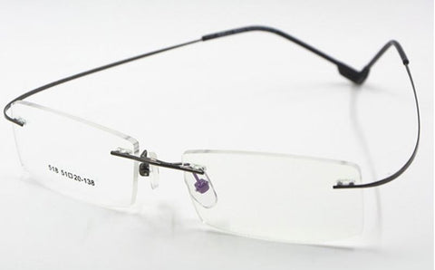 Feather Eyewear Flexible Titanium Alloy Rimless Eyeglasses