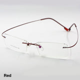 Feather Eyewear Flexible Titanium Alloy Rimless Eyeglasses