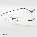 Feather Eyewear Flexible Titanium Alloy Rimless Eyeglasses