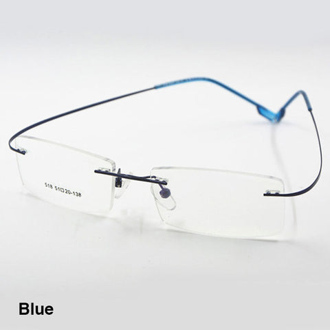 Feather Eyewear Flexible Titanium Alloy Rimless Eyeglasses