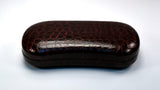 Hard Solid Crimson Faux Crocodile Case