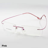 Feather Eyewear Flexible Titanium Alloy Rimless Eyeglasses