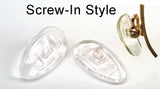 Soft Silicon Screw-In Style Eyewear Nose Pads (2 Pair)